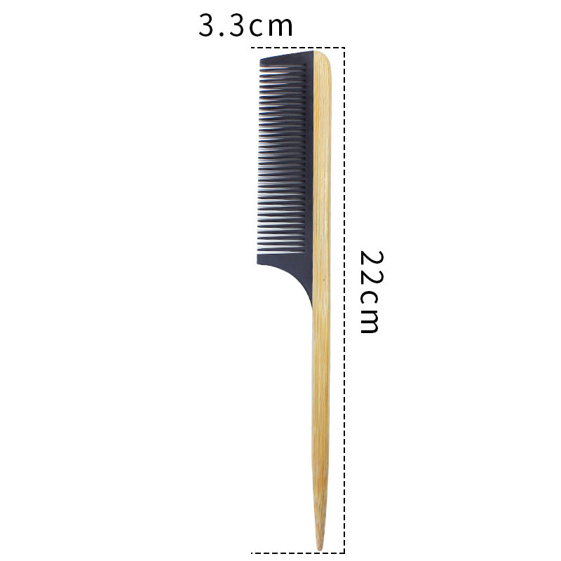 Prism Wellness Bamboo Hair Comb for Women - Anti-Static Wooden Design