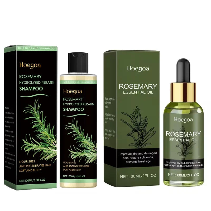 Hoegoa Rosemary Volumizing Shampoo Nourishing Moisturizing Herbal Scalp Care For Full Soft Shiny Hair Daily Use Gentle Formula