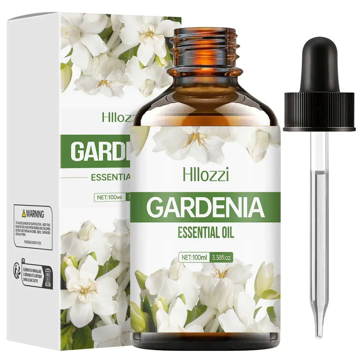 Gardenia essential oil, a pure floral scent, suitable for body massage and hair care, can also be used in a diffuser