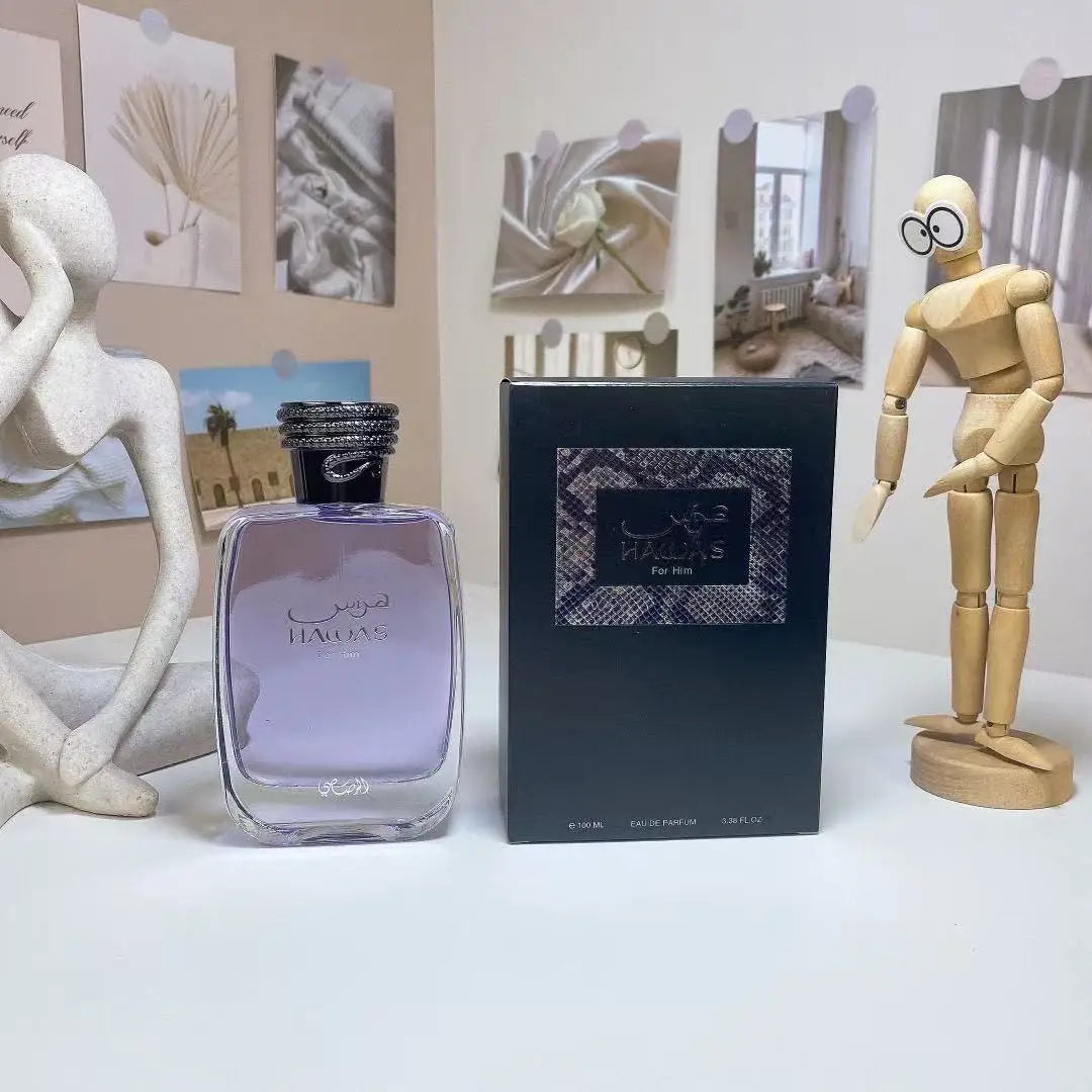 Hawas For Him Purple Edition Eau de Parfum 100ml 3.38fl.oz Men Woody Spicy Long Lasting Fragrance
