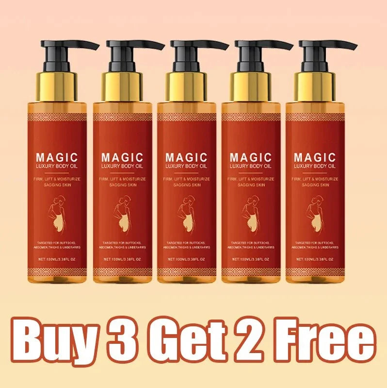 100ml Magic Luxury Body Oil Deeply Moisturizing Dry Skin Tightening Elastic Chest Thighs Rejuvenating Repairing Nourishing Oil