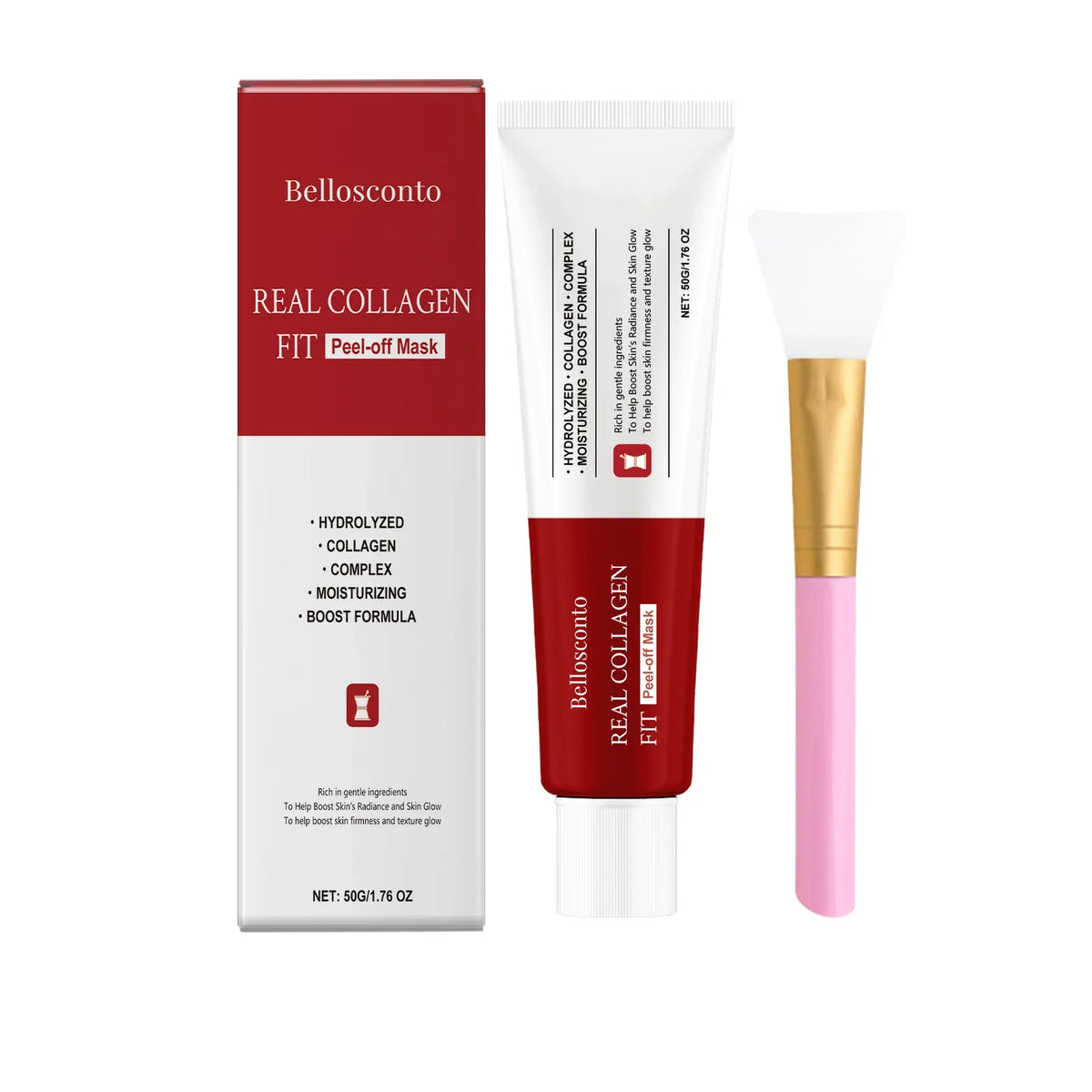 Collagen Peel-Off Mask: Gentle, Moisturizing & Hydrating, Leaves Skin Translucent, Nourished, Clean and Tender