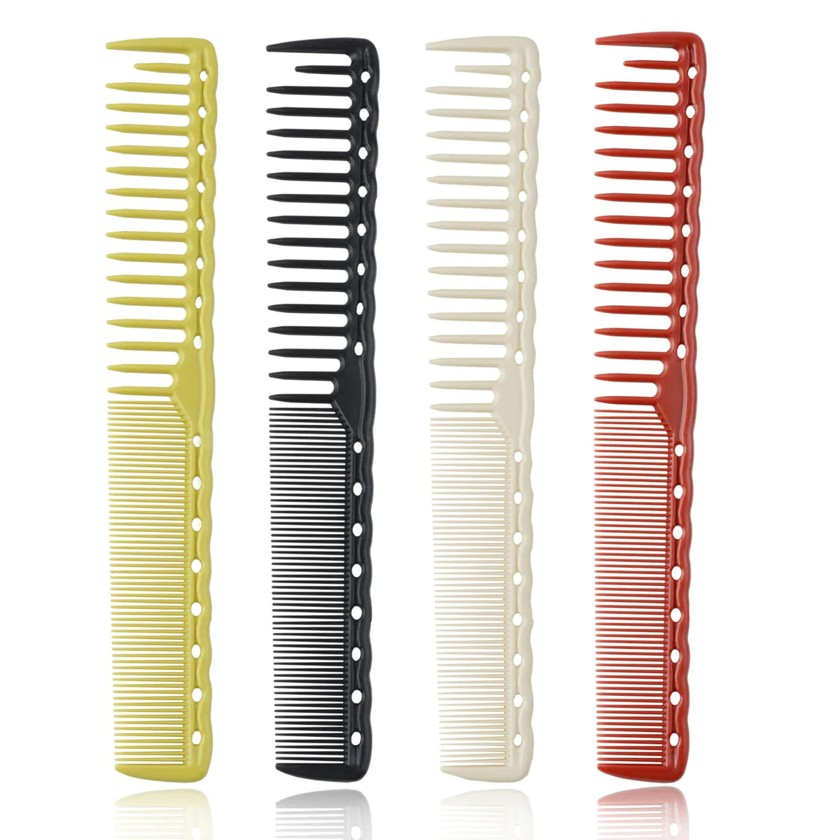 2/8PCS Pro Barber Fade Haircut Combs Anti-static Hair Clipper Combs For Men Wide Fine Tooth Taper Combs Salon Styling Tools