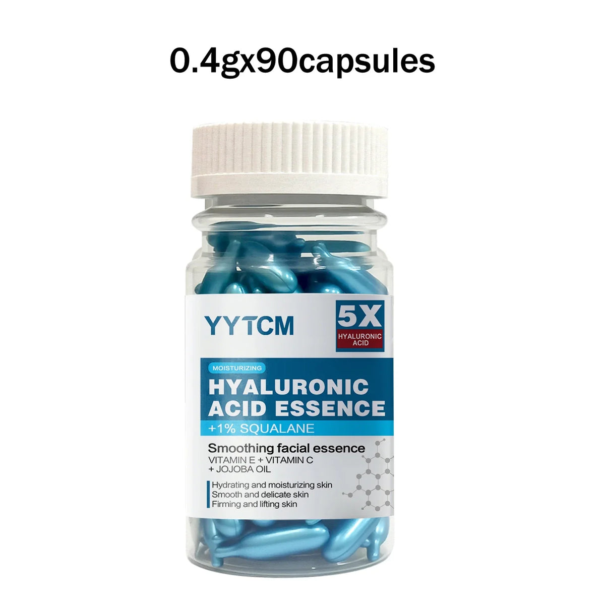 Hyaluronic acid deep moisturizing capsule essence, deep moisturizing and brightening skin essence (0.4gx30 capsules)/bag -1 bag