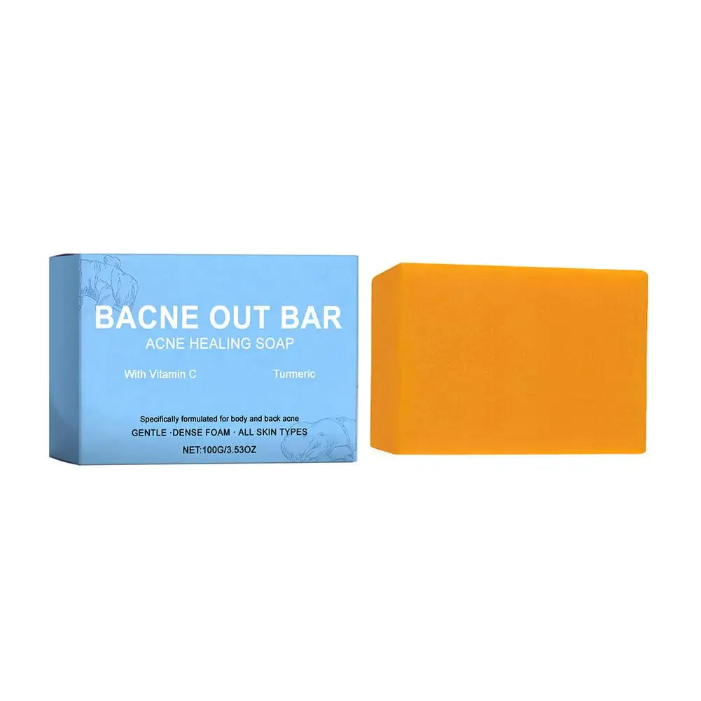 100g Turmeric Hand Made Soap Remove Pimples Anti Acne Whitening Skin Shower & Facial Soap Deep Cleaning For Body Face Skin Care