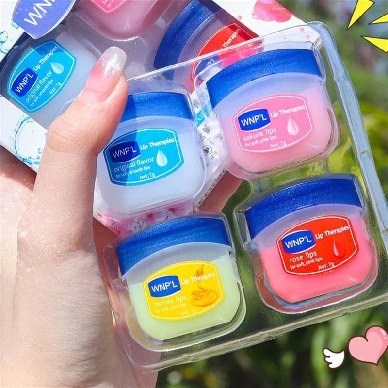 4-8Pc/Set Moisturizing Lip Balm Healing Allnatural Lip Mask for Dry Lips Lip Moisturizing Power LipS Care Nourishing Repair Gift