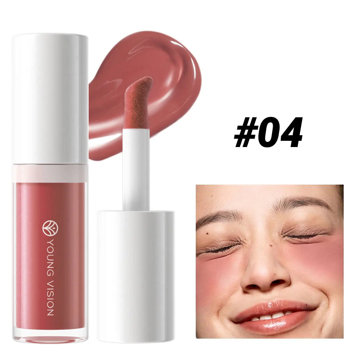 6Colors Liquid Blush Long-Lasting Liquid Blush For High-Pigment Colour, Creates A Soft, Dewy Finish, Vegan & Cruelty-Free
