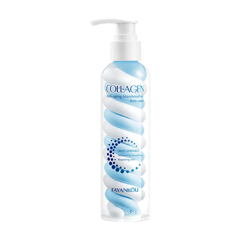 200ml Collagen Marshmallow Body Lotion, Moisturizing And Hydrating The Skin, With A Light And Non Greasy Texture