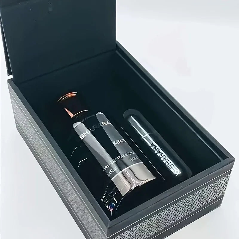 Bharara King Eau de Parfum 3.4oz/100ml Woody Spicy Fragrance for Men with Travel Spray