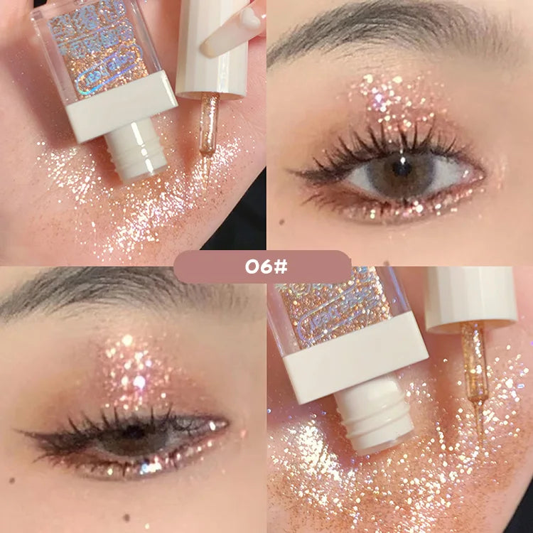 Gege Bear Liquid Eye Shadow Pearlescent Sequins Glitter Powder Silkworm Eye Shadow Brightening Liquid