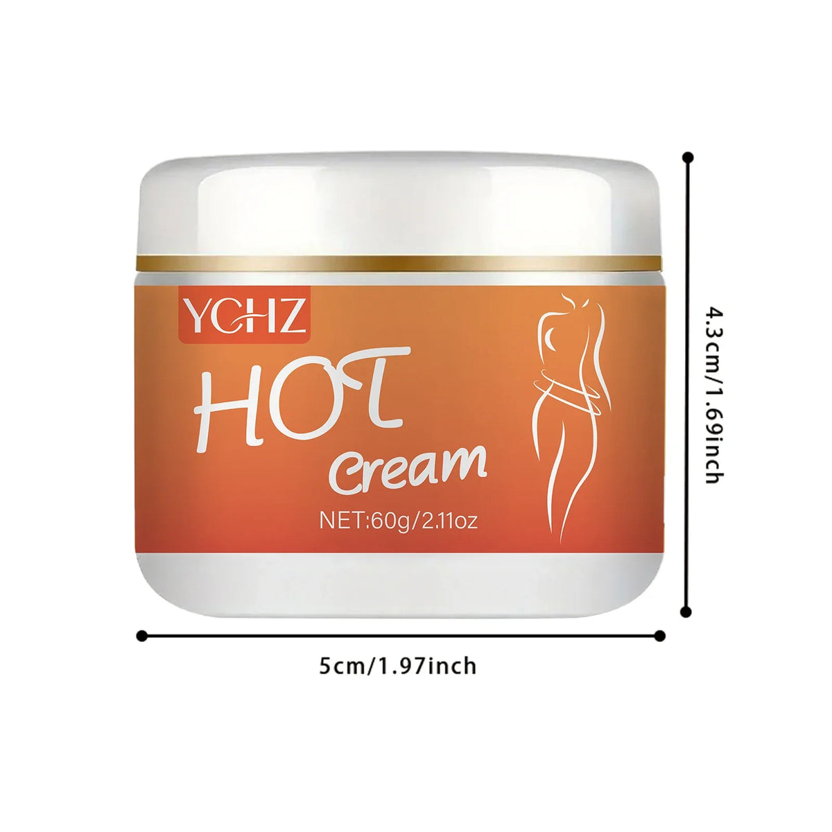 Firming Body Cream 60G/2.11Oz, Tightens the Abdomen, Waist, Arms, Legs, and Other Body Areas The Texture Is Light and Easy to Apply, Non-Greasy, Suitable for All Skin Types, and Hypoallergenic Formula.