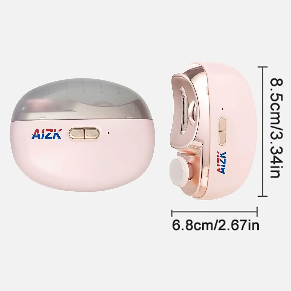 2-in-1 Electric Nail Clipper & Polisher with LED Light, USB Charging, Safe Grinding for All Ages, Valentine's Gift