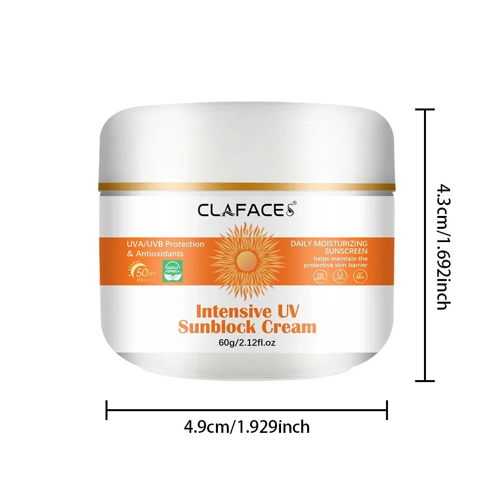 Facial Body Sunscreen Whitening Sun Cream Sunblock Skin Protective Cream Anti Sun Facial Protection Cream SPF50 Moisturizer