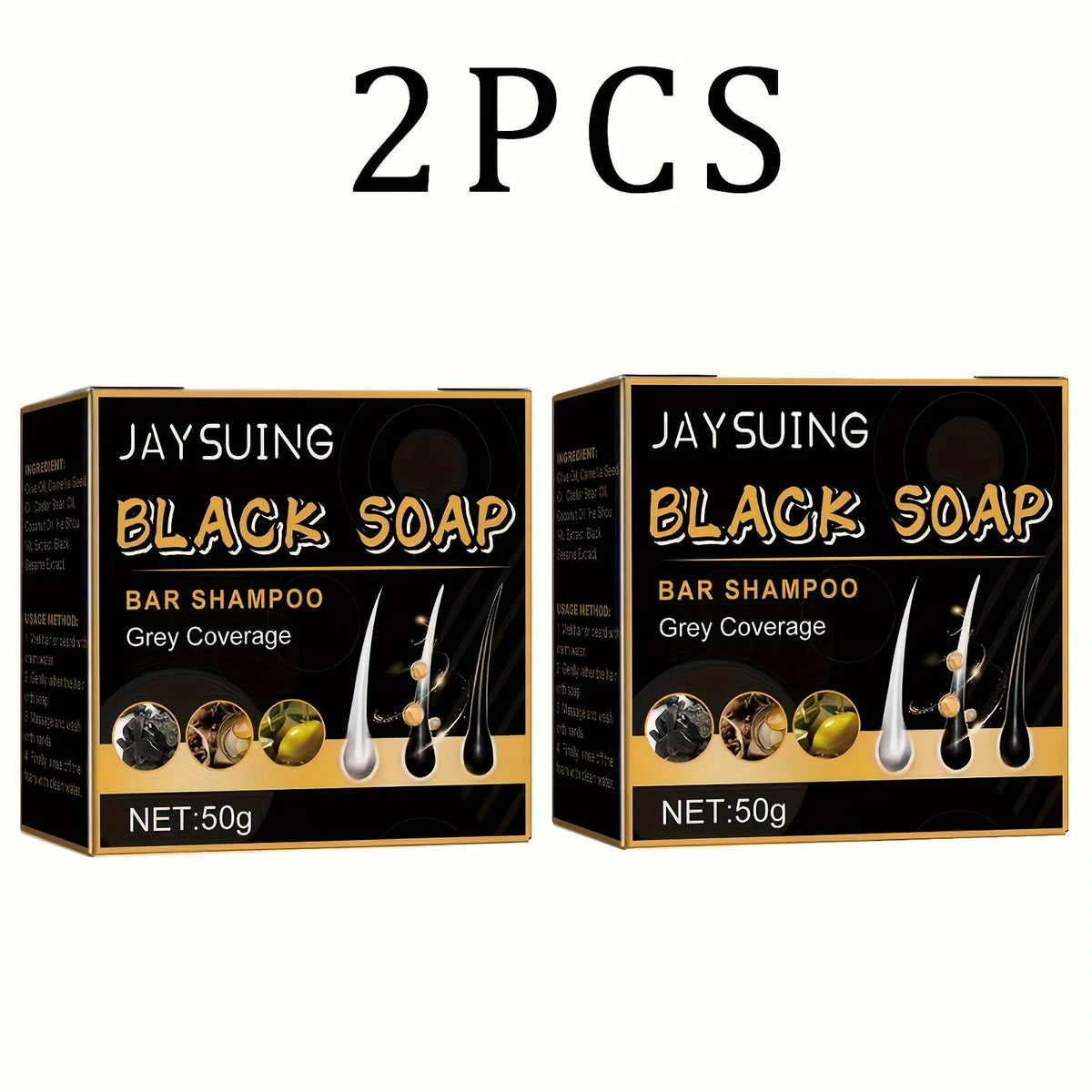 Grey Coverage Bar Shampoo Repair Gray White Hair Color Treatment Smoothing Nourishing Anti Dandruff Natural Hair Darkening Soap