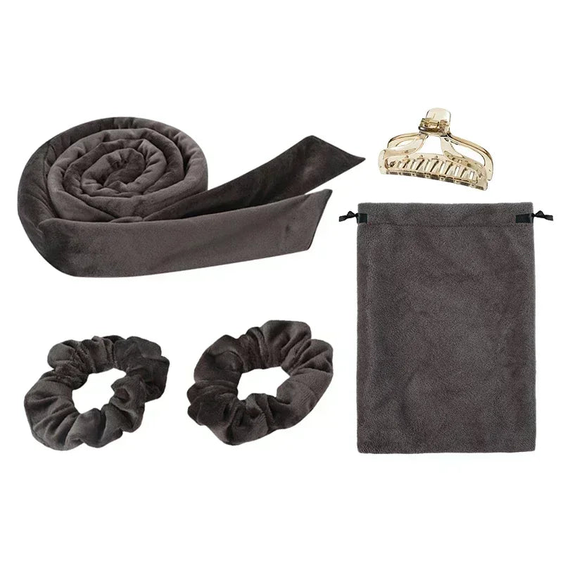 Heatless Curling Rod Headband No Heat Hair Curlers Ribbon Lazy Hair Rollers Silk Curls Sleeping Soft Headband Hair Styling Tools