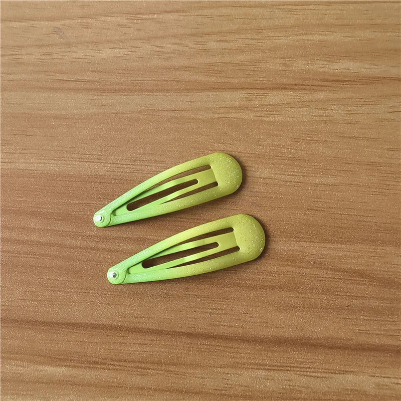 20Pcs/Lot Hair Accessories Powder Dripping Hair Clip Candy Barrette Korean Fashion Solid Hairclip Headdress Hairpins for Girls