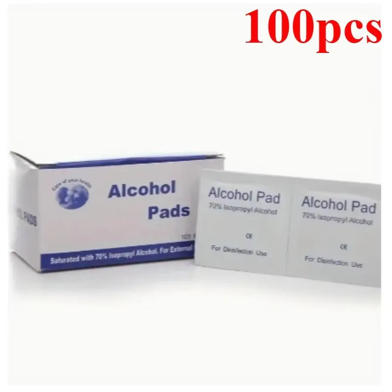 Disposable 75% Alcohol Wet Wipe Pads For Antiseptic Clean Skin Jewelry Cell Phone For Disinfection Use Tattoo Clean Tools