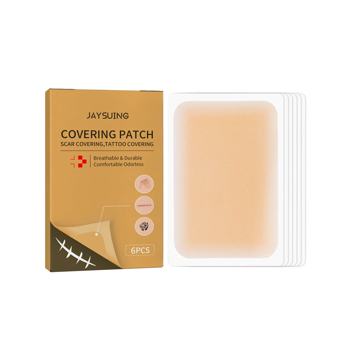 Covering Scar Tattoo Patch Sweat-Proof Waterproof Concealing Body Flaws Ultra-Thin Soft Breathable Invisible Concealer Stickers