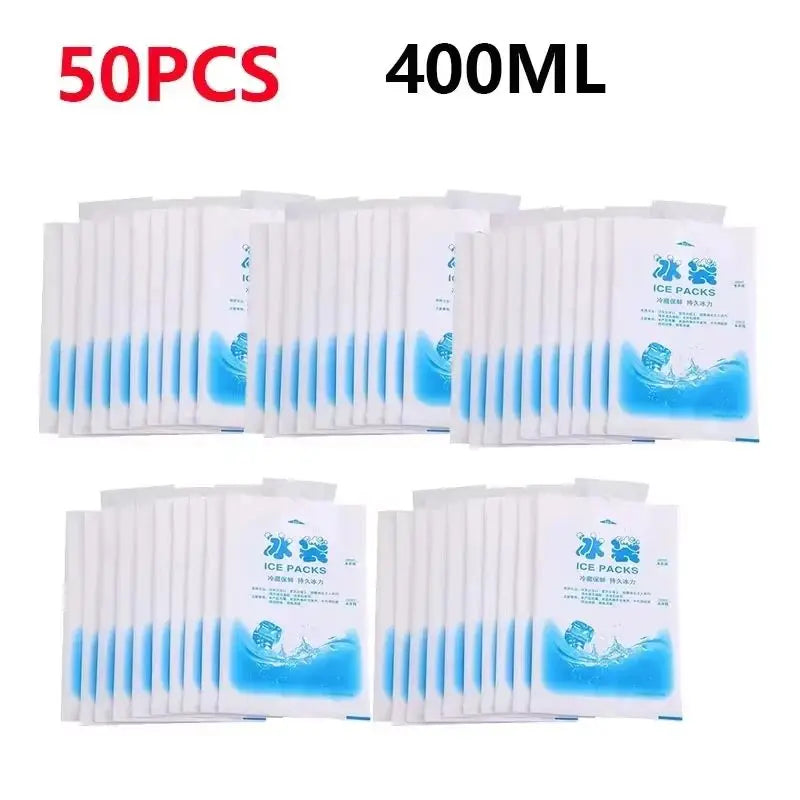 10Pcs Reusable Ice Bag Water Injection Icing Cooler Bag Pain Cold Compress Drinks Refrigerate Food Keep Fresh Gel Dry Ice Pack
