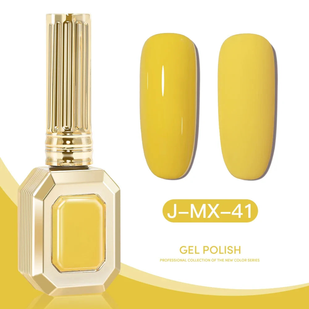 Gold Bottle 15ml 56 Colors Gel Nail Polish Vernis Semi Permanent Nail Art Supplies Soak Off LED UV Gel Nail Varnishes Not Set