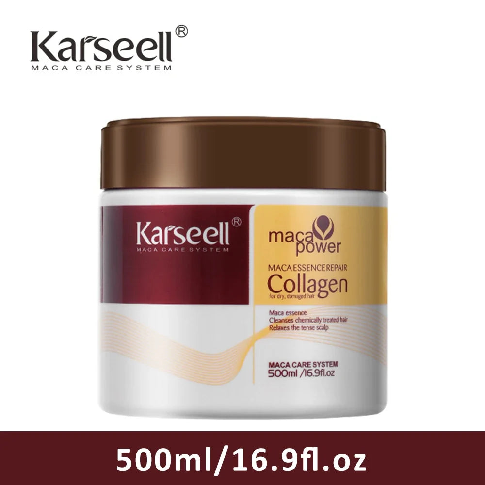 Karseell Collagen Hair Mask Deep Repair Conditioning Argan Oil Hair Treatment Essence for Dry Damaged Hair All Hair Type