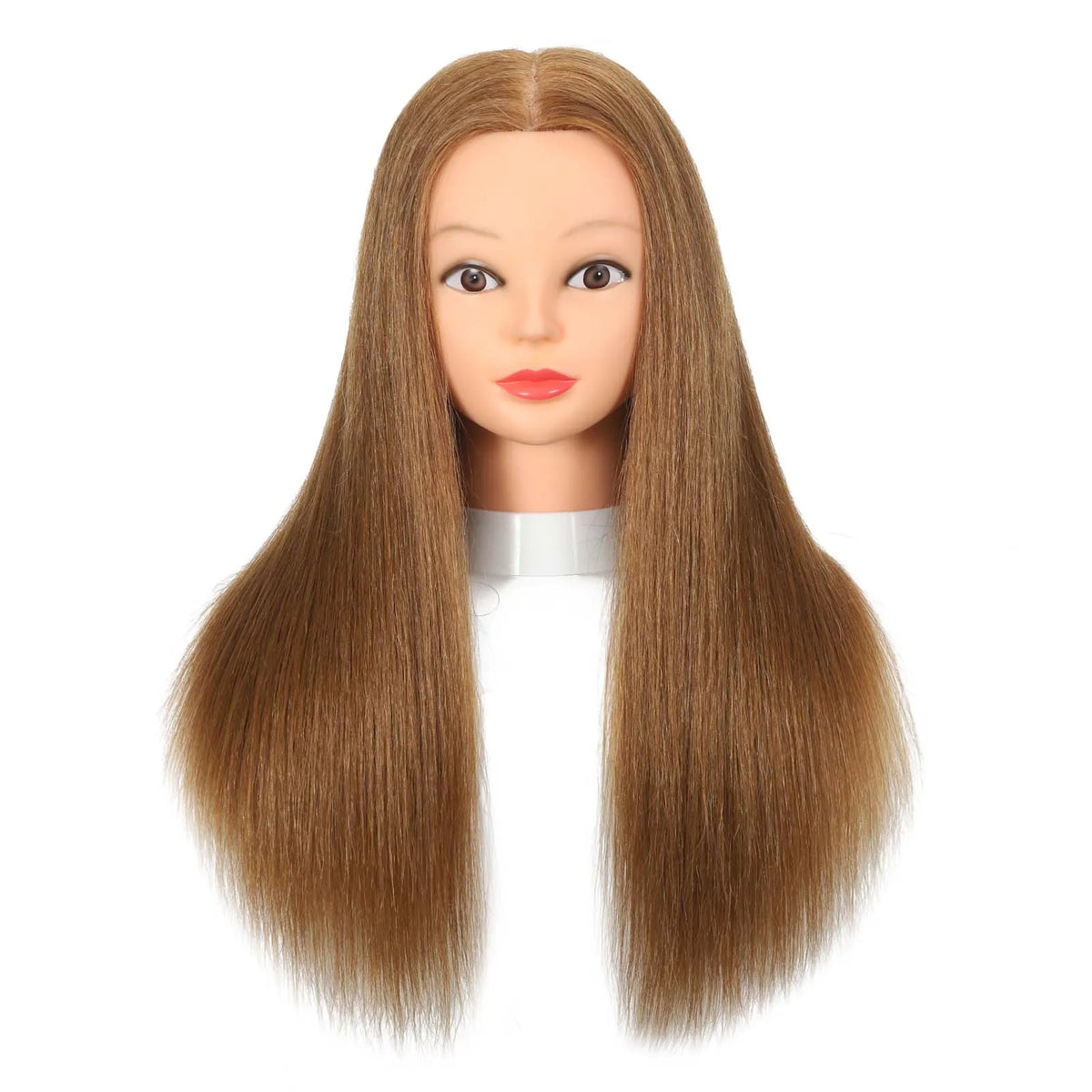 100% Real Hair Mannequin Head With Human Hair Hairdresser Cosmetology Mannequin Manikin Training Practice Styling Doll Head