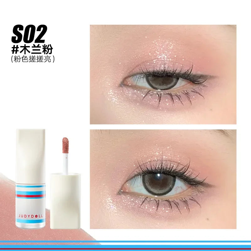 Judydoll Shimmer Metallic Glitter Eyeshadow Highly Pigmented Long Lasting Waterproof Liquid Matte Shadow Eye Makeup Cosmetics