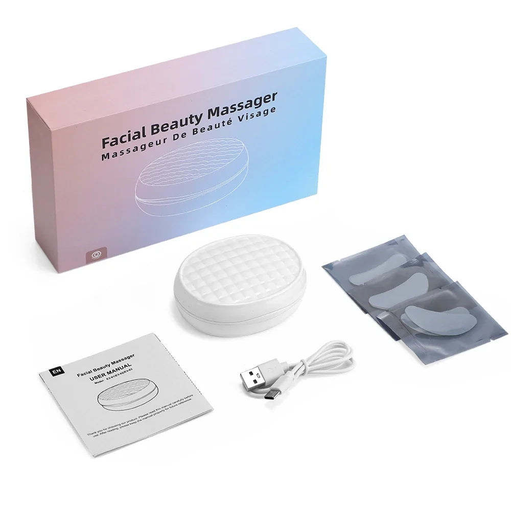 660nm LED Light Eye Face Beauty Massage Muscle Stimulator Facial Lifting Anti-Wrinkle Reduce Dark Circles Eyes Swelling Forehead Care Device