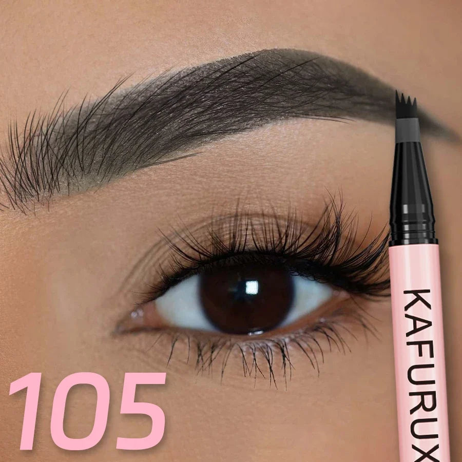 1PC 4 Point Eyebrow Pencil Pen Makeup Waterproof Liquid Eyebrow Long Lasting Cosmetic Fine Sketch Liquid Eye Brow Tatto Pencil