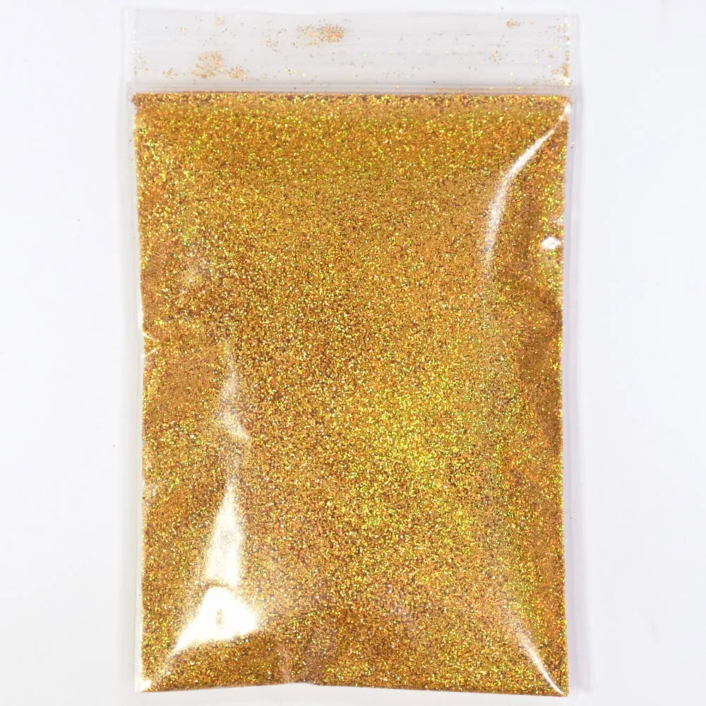 Fine Rainbow Holographic Glitter 50grams 22 Colors Ultra Fine Holographic Sparkle Black Glitter | 0.2 MM | Holo Nail Powder