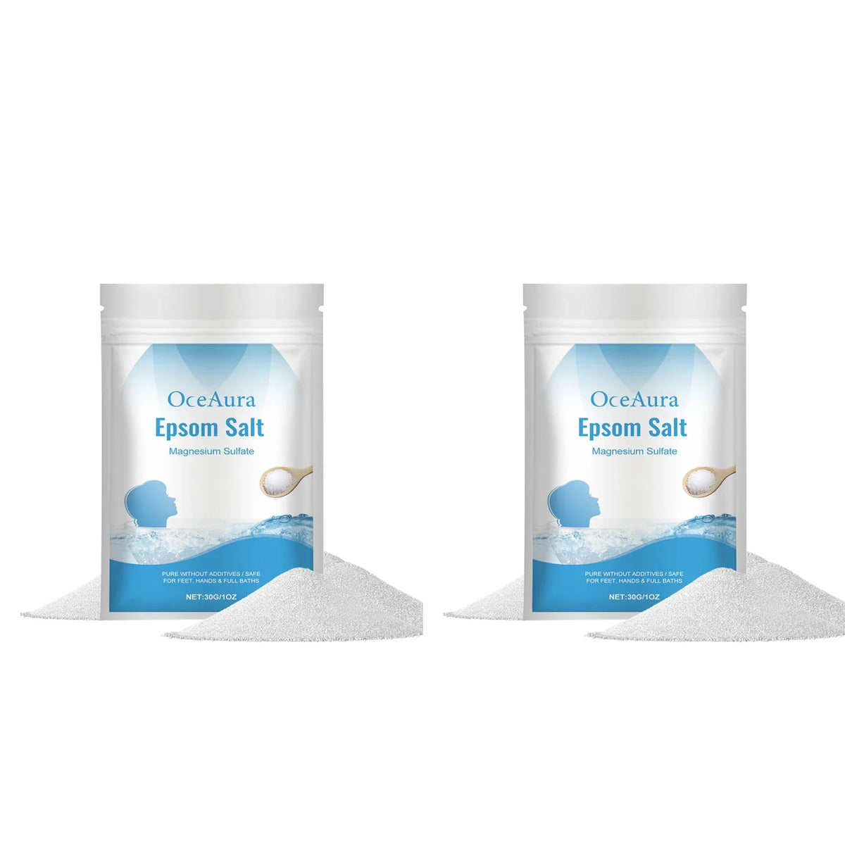 Epsom Salt Magnesium Sulfate Moisturizing Exfoliating Pure Natural Feet Hands Bath Body Relaxation Muscle Relief Detox Skin Care
