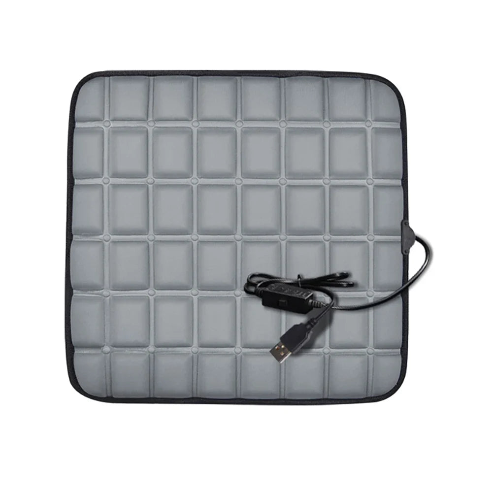 5V 12V Car Seat Heated Cover 3 Gear Temperature Electric Heating Pads 40W Car Seat Heating Pad Fast-Heating Seat Cushion