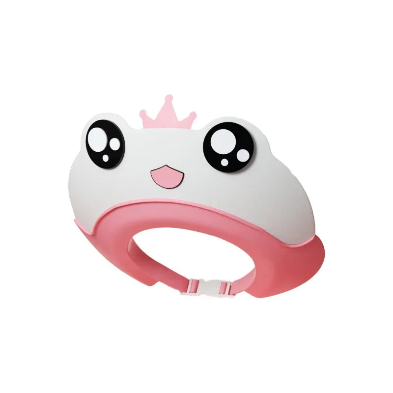 Baby Shampoo Cap Hair Cartoon Infant Hair Shield Washing Waterproof Ear Protection Kids Bath Hat Adjustable Children Shower Caps