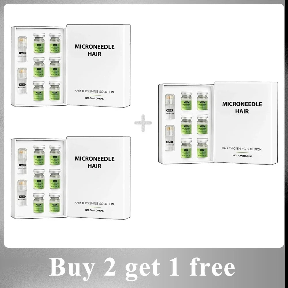 0.2MM Microneedle Hair Growth Treatment Kit, Scalp Nourishing Serum, Household Scalp Care Set for Thicker Healthier Hair