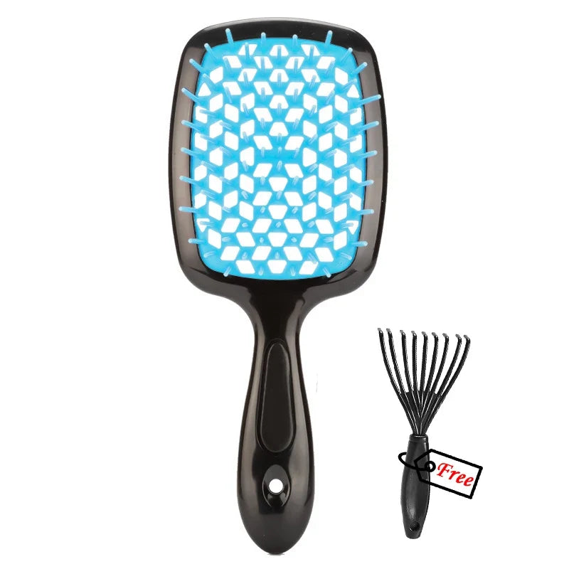 Hair Comb Anti Static Scalp Massage Brush Wet Dry Hair Detangling Styling Comb Salon Barber Brushes Demelante Hair Care Tools