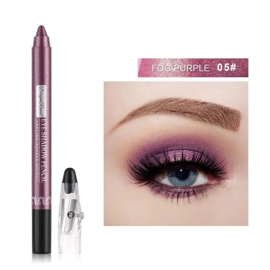 Eyeshadow Pen, Eyeliner Pen, Eyeshadow Stick, Eyeshadow Pen for Lower Eyelid, Pearlescent Eyeshadow Pen with Sharpener, Foaming Pen, Single-Color Eyeshadow Pen, Pearlescent Lower Eyelid Eyeshadow, Highlighter, Smudge-Proof
