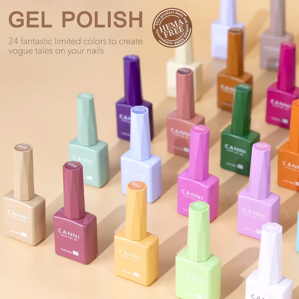 CANNI Cat Eye Gel Nail Polish TPO Free Galaxy Glitter Diamond Sparkle Gorgeous Color Soak Off UV LED Gel For Man Nail Design Gel