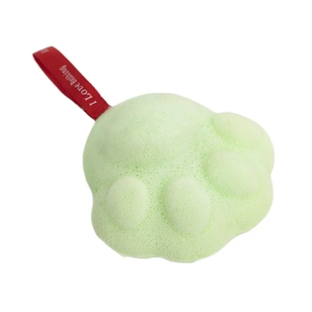 Baby Bath Brush Soft Cat's Paw Shower Balls Scrubbing Dead Skin Remover Baby Bath Sponge Bath PE Cartoon Washes The Earth Home