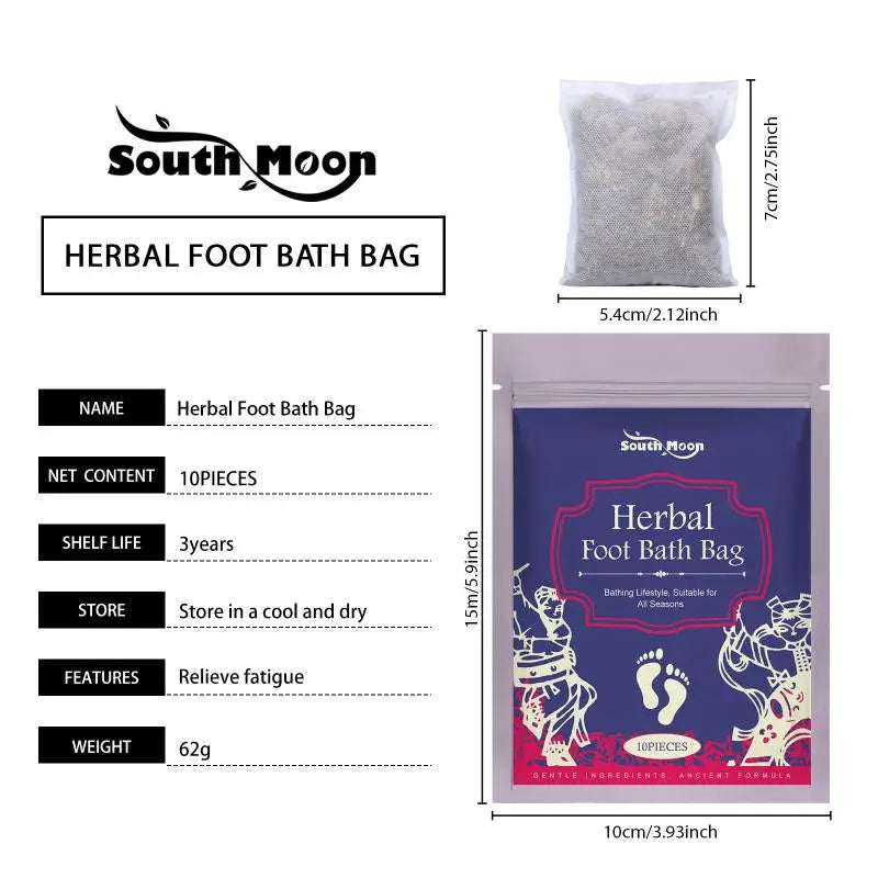 Herbal Foot Soak Kit Wormwood Extract Nourish And Relax Sore Feet Complete Foot Care Set Home Spa Routine