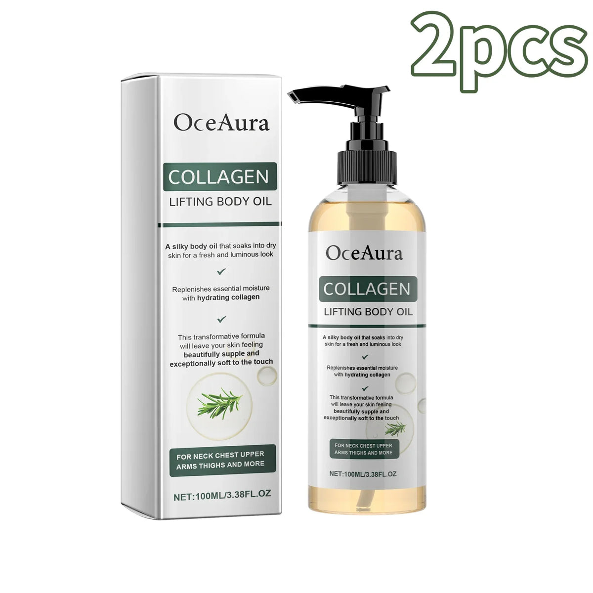 Collagen Firming Body Oil Deep Hydration Moisturizing Firming Arm Belly & Excess Fat Whole Body Skin Massage Essential Oil 100ml