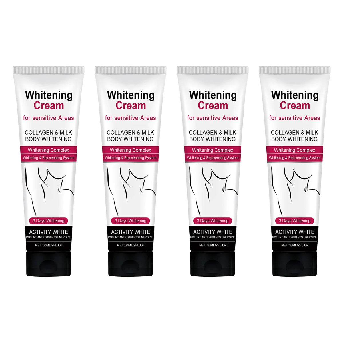 EELHOE 60ml Underarm Whitening Cream Dark Skin Improve Melanin Pigmentation Bleaching Brighten For Underarms Knees Elbows Care