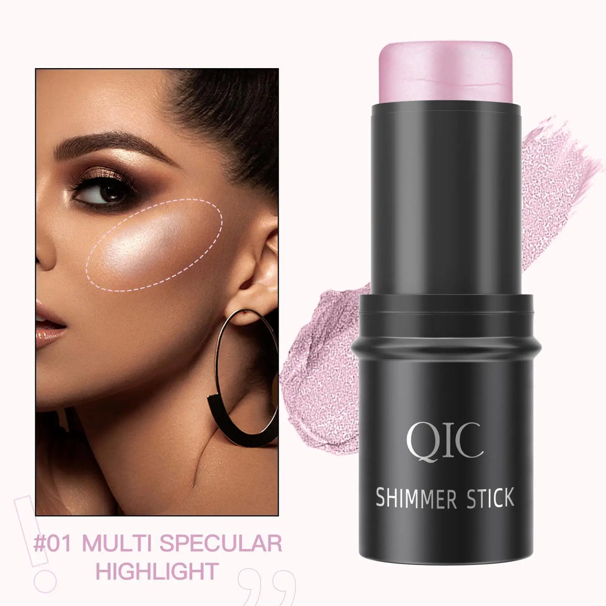 Creamy Highlighter Stick Bronzer Contour Glitter Shimmer Powder Blush For Face Makeup Cosmetics