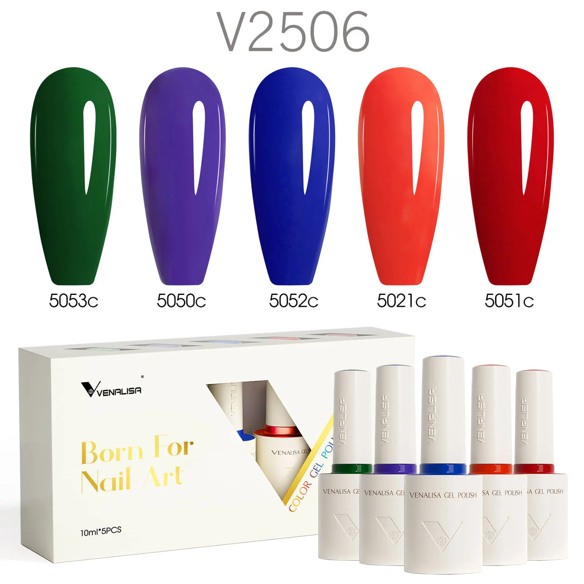 5pcs Combo Venalisa Nail Gel Polish Kit Summer Colors Glass Transparent Jelly Gel Set Home DIY Nail Maincure New Learner Gel Lot