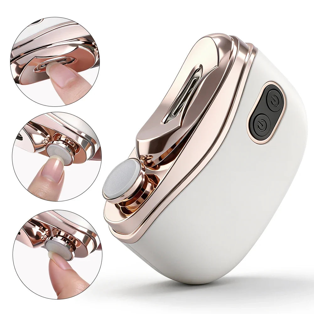 Electric Nail Clippers Automatic Trimmer Rechargeable for Adults Baby Safe Fingernail Toe Nail Cutter Portable Manicure Pedicure