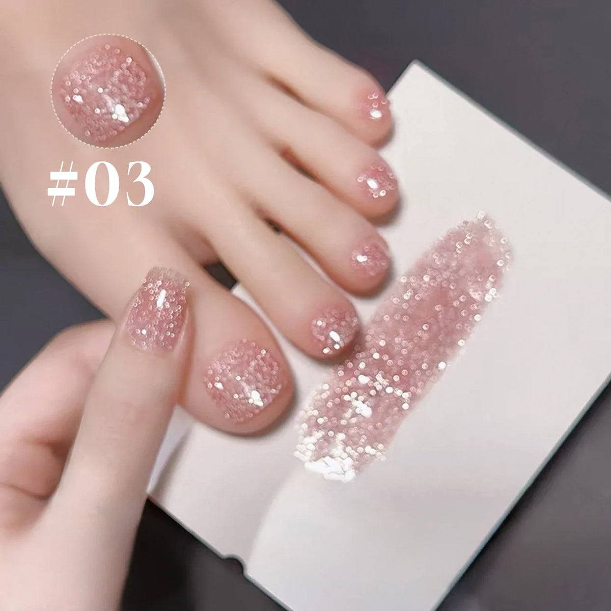 1-8pcs WS Autumn Nails Blue Glitter Nail Gel Polish Semi-permanent Varnish Soak Off Nail Art Base Top Coat UV LED Gel Manicure