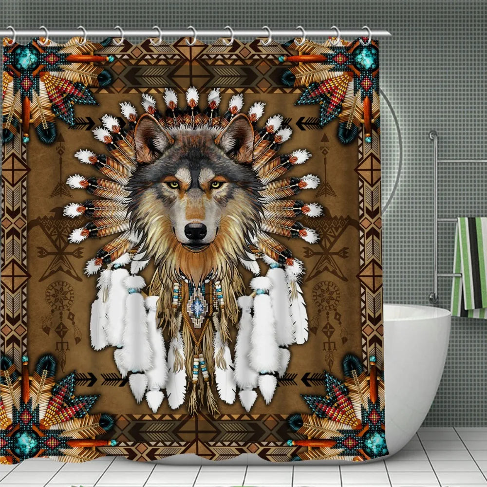 Custom Shower Curtain Bathroom Waterproof Curtains 3D Printing Customized Photo Polyester Bath Decor With Hooks for Dropshipping