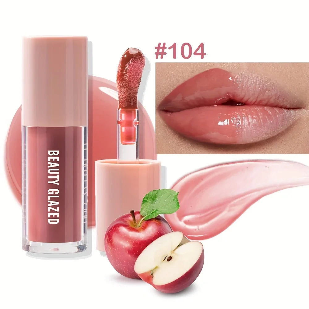 1pc Crystal Jelly Lip Oil Hydrating Plumping Lip Balm with Glossy Finish Perfect for Soft Natural Lip Plump Essence Lip Care
