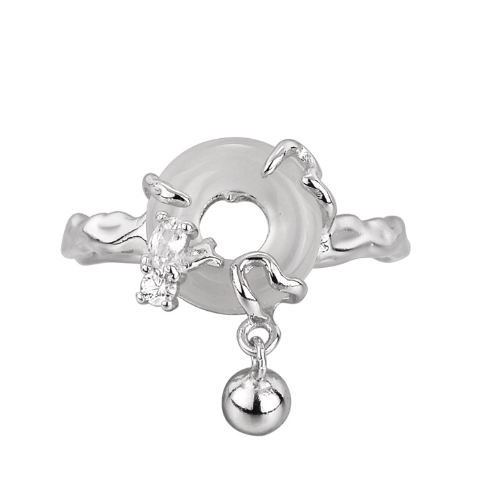 Elegant Peace Buckle Ring