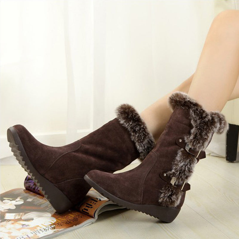 Prism Fleece Lined Winter Snow Boots for Women, Fashionable