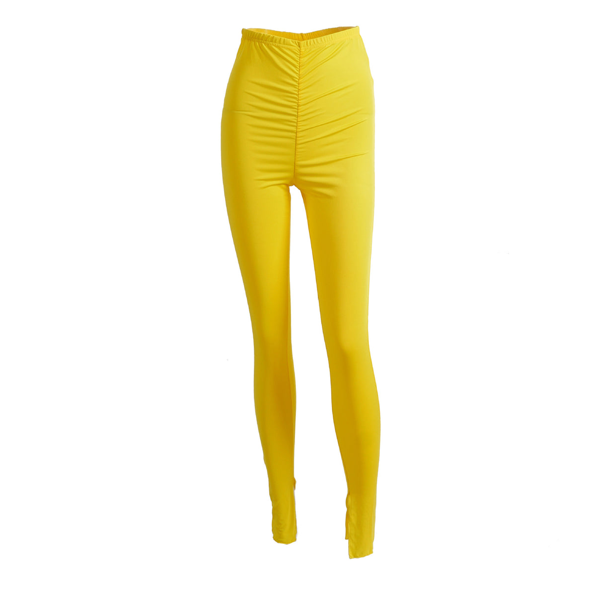 Autumn/Fall Solid Color Slim Pants